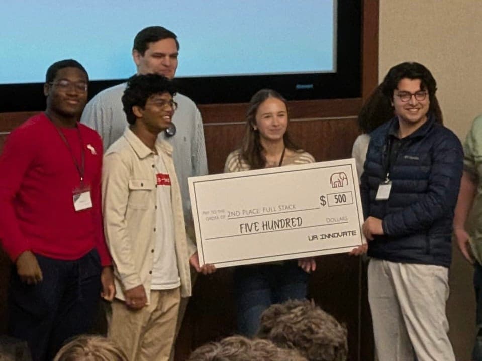 Second place in the Full-Stack track at UA Innovate.